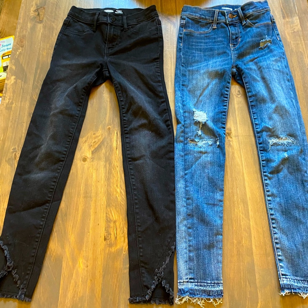2 pr Old Navy Size 10 girls Ballerina Jeggings
